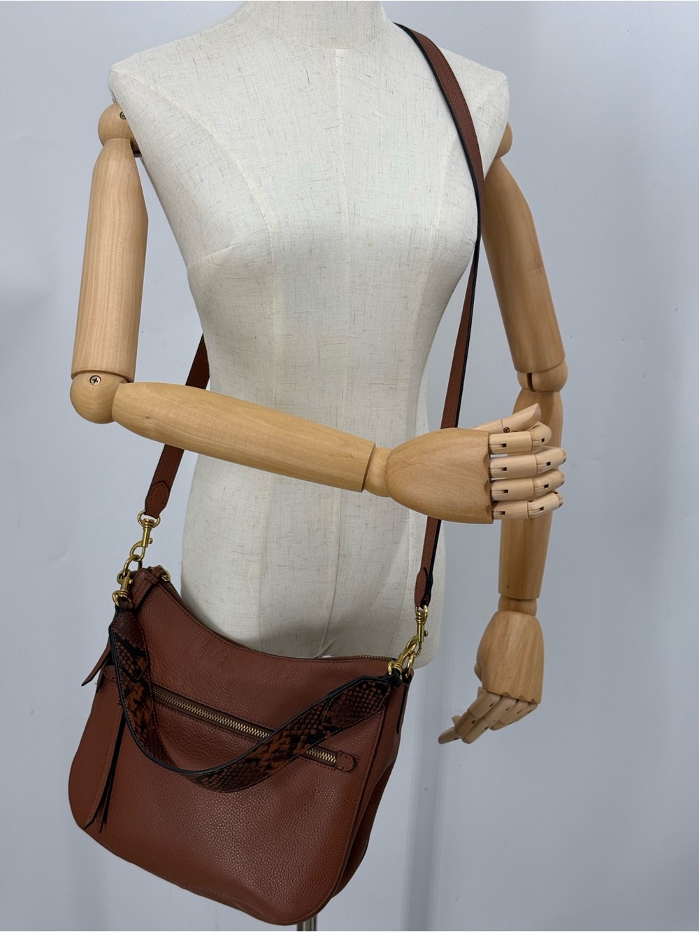Banana Republic Leather Hobo Bag in a cognac color.